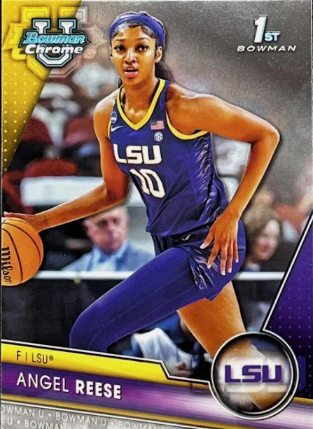 2023 Bowman Chrome University Angel Reese #49 card