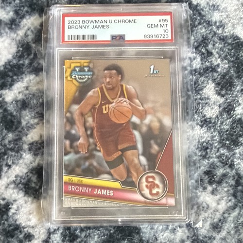 2023 Bowman Chrome University Bronny James #95 card