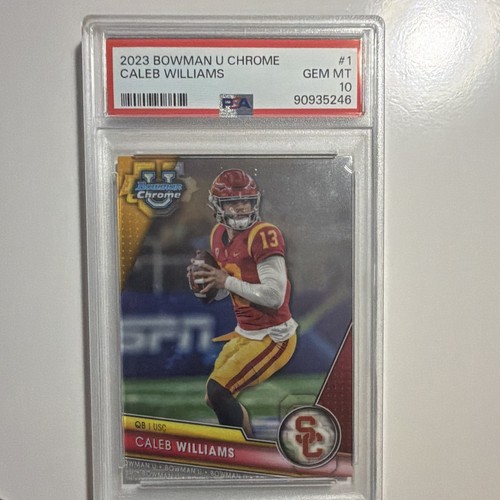 2023 Bowman Chrome University Caleb Williams #1 card