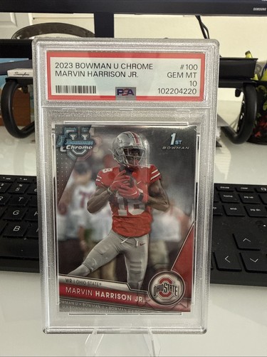 2023 Bowman Chrome University Marvin Harrison Jr. #100 card
