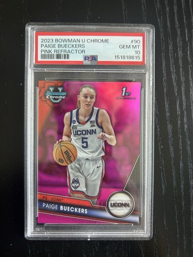2023 Bowman Chrome University Paige Bueckers [Pink] #90 card