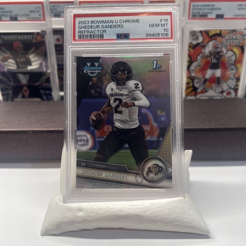 2023 Bowman Chrome University Shedeur Sanders [Refractor] #16 card