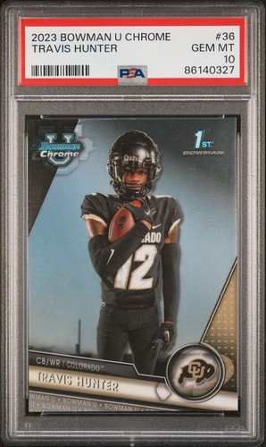 2023 Bowman Chrome University Travis Hunter #36 card