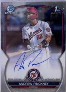 2023 Bowman Draft Chrome Prospect Autographs Andrew Pinckney #CDA-AP card