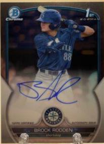 2023 Bowman Draft Chrome Prospect Autographs Brock Rodden #CDA-BR card