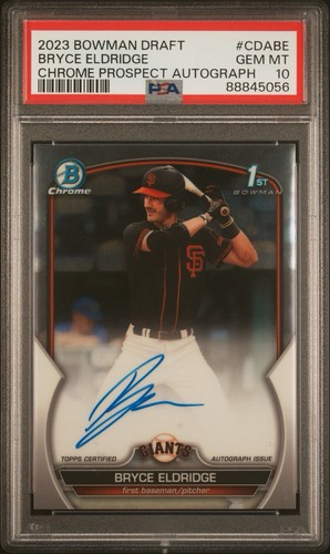 2023 Bowman Draft Chrome Prospect Autographs Bryce Eldridge #CDA-BE card