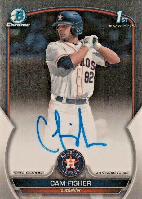 2023 Bowman Draft Chrome Prospect Autographs Cam Fisher #CDA-CFI card