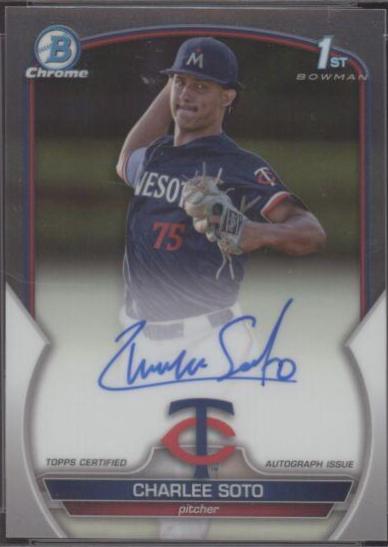 2023 Bowman Draft Chrome Prospect Autographs Charlee Soto #CDA-CS card