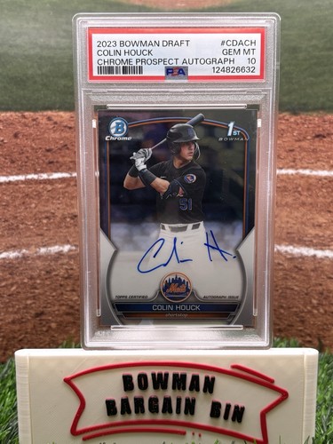 2023 Bowman Draft Chrome Prospect Autographs Colin Houck #CDA-CH card