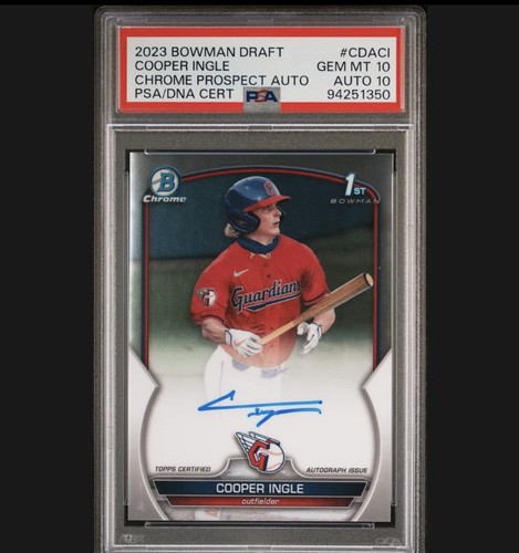 2023 Bowman Draft Chrome Prospect Autographs Cooper Ingle #CDA-CI card