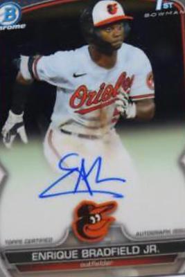 2023 Bowman Draft Chrome Prospect Autographs Enrique Bradfield Jr. #CDA-EBR card