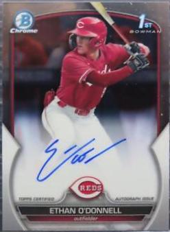 2023 Bowman Draft Chrome Prospect Autographs Ethan O'Donnell #CDA-EOD card