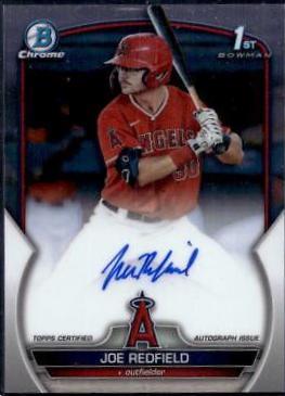 2023 Bowman Draft Chrome Prospect Autographs Joe Redfield #CDA-JRE card