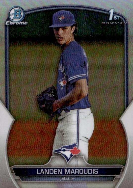 2023 Bowman Draft Chrome Prospect Autographs Landen Maroudis #CDA-LM card
