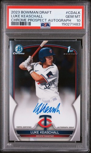 2023 Bowman Draft Chrome Prospect Autographs Luke Keaschall #CDA-LK card