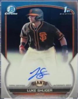 2023 Bowman Draft Chrome Prospect Autographs Luke Shliger #CDA-LS card