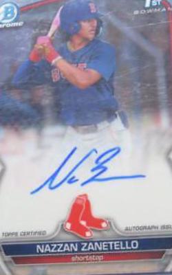 2023 Bowman Draft Chrome Prospect Autographs Nazzan Zanetello #CDA-NZ card