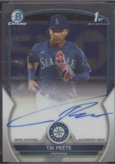 2023 Bowman Draft Chrome Prospect Autographs Tai Peete #CDA-TP card