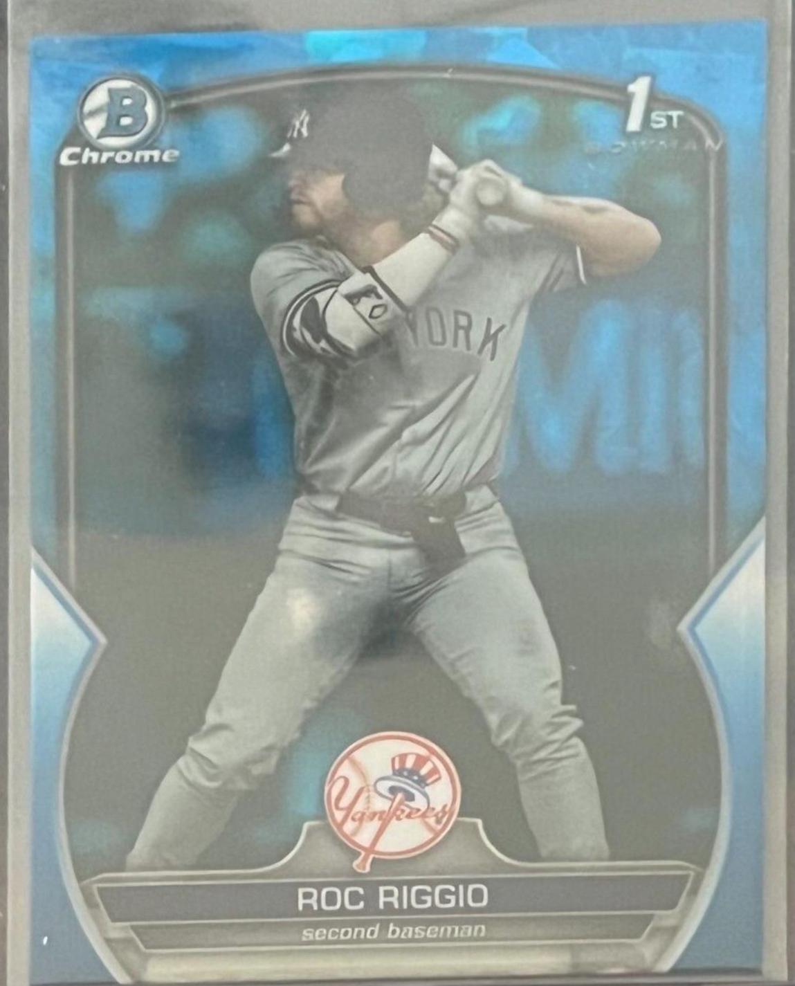 2023 Bowman Draft Chrome Sapphire Roc Riggio #BDC-30 card