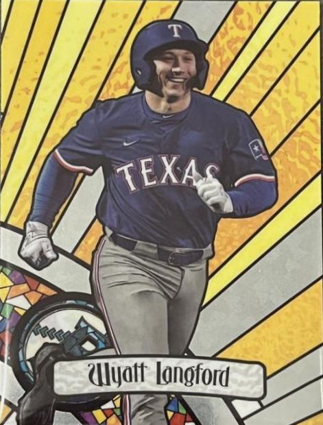 2023 Bowman Draft Glass Wyatt Langford #BGA-3 card