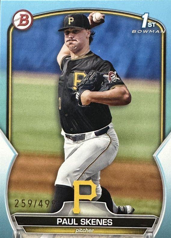 2023 Bowman Draft Paul Skenes [Sky Blue] #BD-14 card