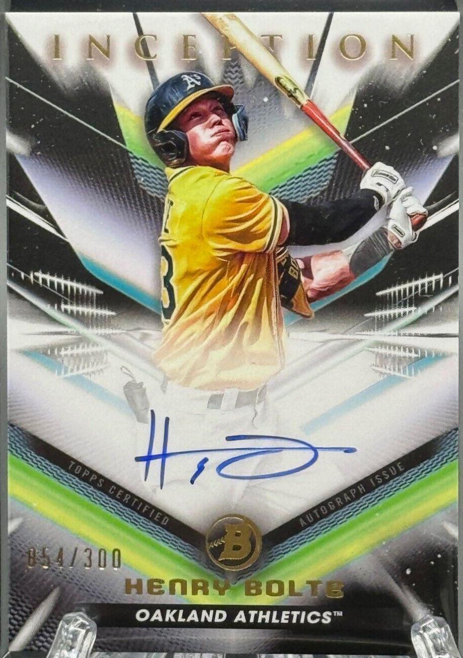2023 Bowman Inception Autograph Henry Bolte #BPA-HB card