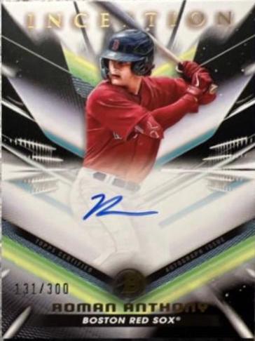 2023 Bowman Inception Autograph Roman Anthony #BPA-RAY card