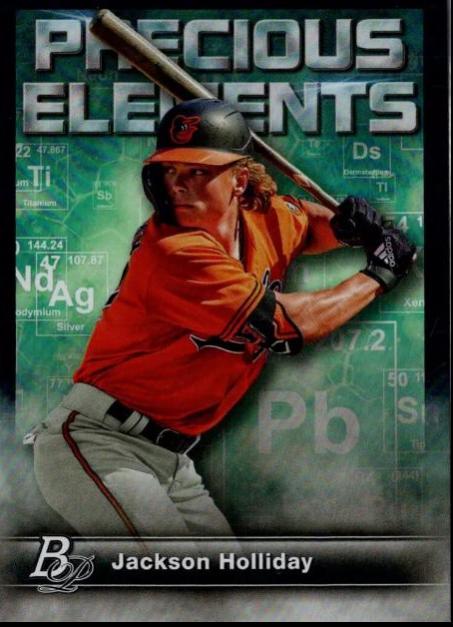 2023 Bowman Platinum Precious Elements Jackson Holliday #PE-11 card