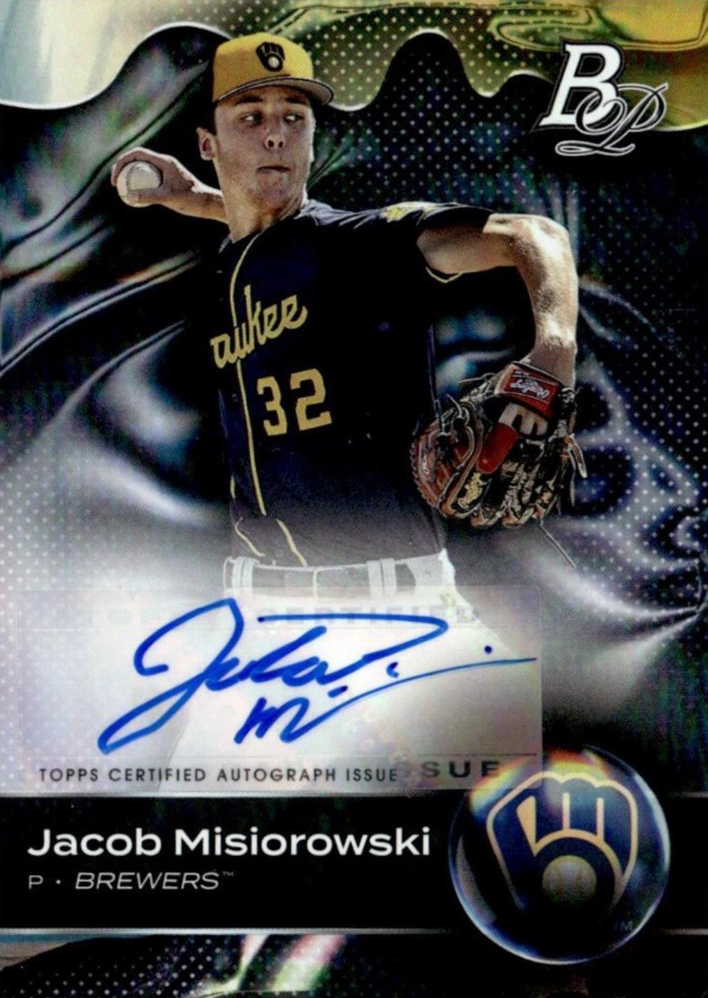 2023 Bowman Platinum Top Prospects Jacob Misiorowski [Autograph] #TOP-69 card