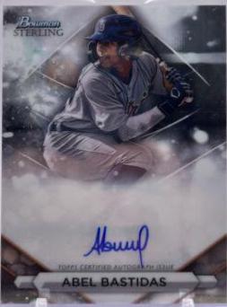 2023 Bowman Sterling Prospect Autograph Abel Bastidas #PA-AB card