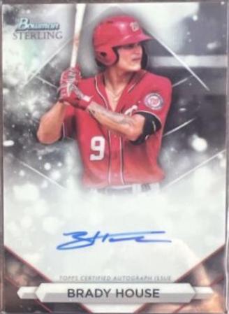 2023 Bowman Sterling Prospect Autograph Brady House #PA-BH card