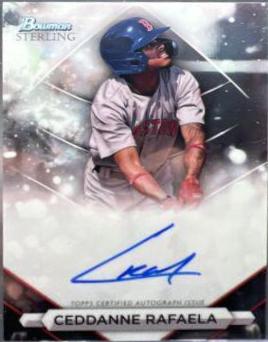2023 Bowman Sterling Prospect Autograph Ceddanne Rafaela #PA-CR card
