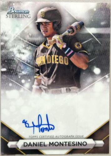 2023 Bowman Sterling Prospect Autograph Daniel Montesino #PA-DM card