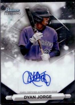 2023 Bowman Sterling Prospect Autograph Dyan Jorge #PA-DJE card