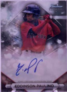 2023 Bowman Sterling Prospect Autograph Eddinson Paulino #PA-EP card