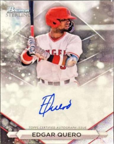 2023 Bowman Sterling Prospect Autograph Edgar Quero #PA-EQ card