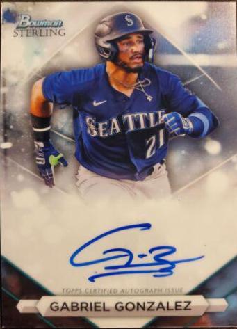 2023 Bowman Sterling Prospect Autograph Gabriel Gonzalez #PA-GG card