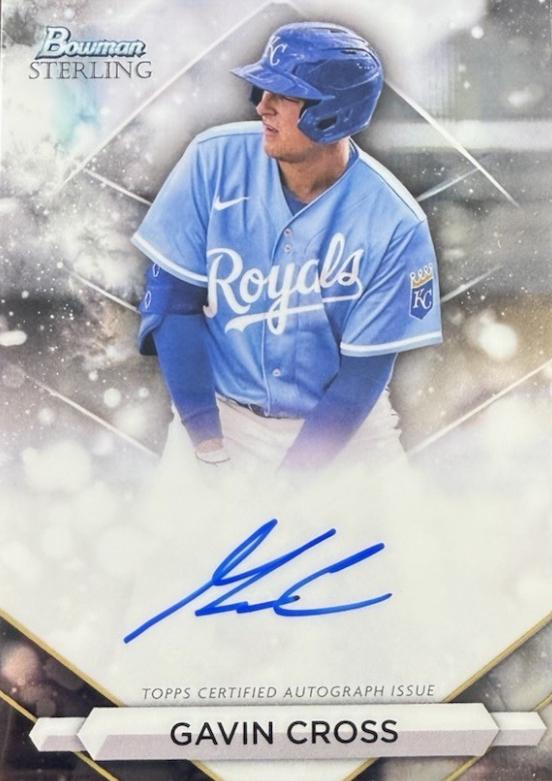 2023 Bowman Sterling Prospect Autograph Gavin Cross #PA-GC card