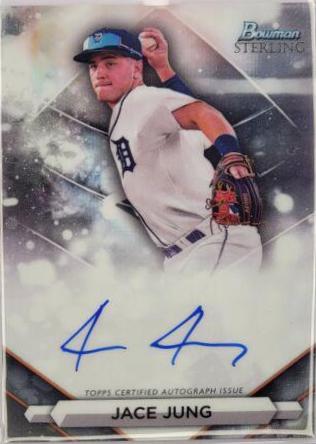 2023 Bowman Sterling Prospect Autograph Jace Jung #PA-JJ card