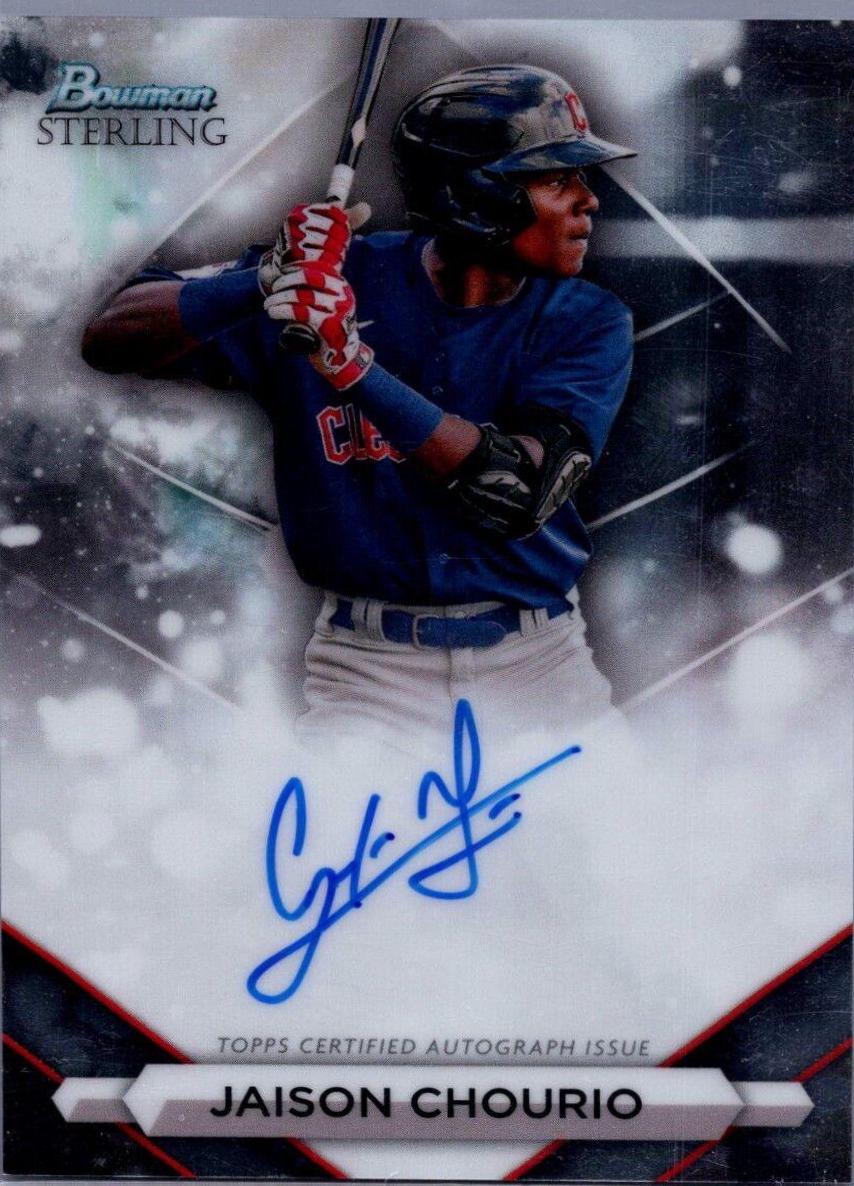 2023 Bowman Sterling Prospect Autograph Jaison Chourio #PA-JCO card