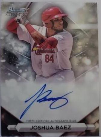 2023 Bowman Sterling Prospect Autograph Joshua Baez #PA-JBZ card