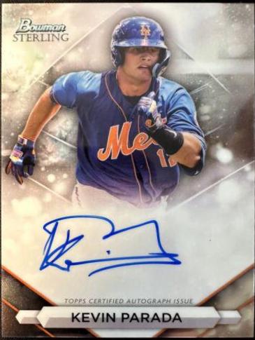 2023 Bowman Sterling Prospect Autograph Kevin Parada #PA-KP card
