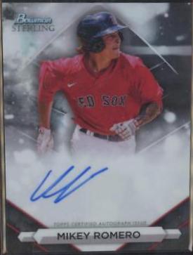 2023 Bowman Sterling Prospect Autograph Mikey Romero #PA-MR card