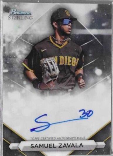 2023 Bowman Sterling Prospect Autograph Samuel Zavala #PA-SZ card