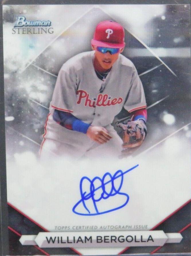2023 Bowman Sterling Prospect Autograph William Bergolla #PA-WB card