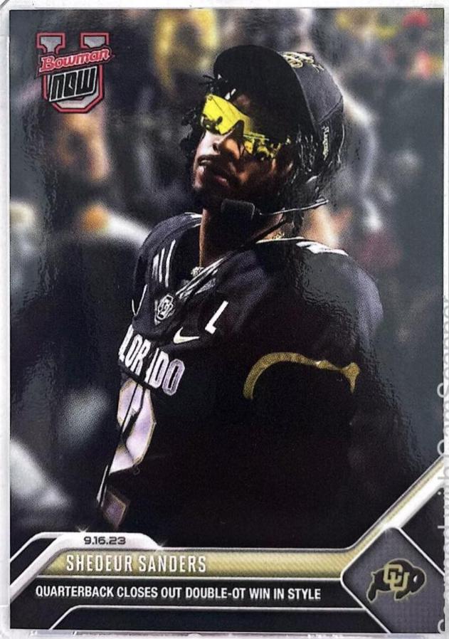 2023 Bowman U Now Shedeur Sanders #5 card