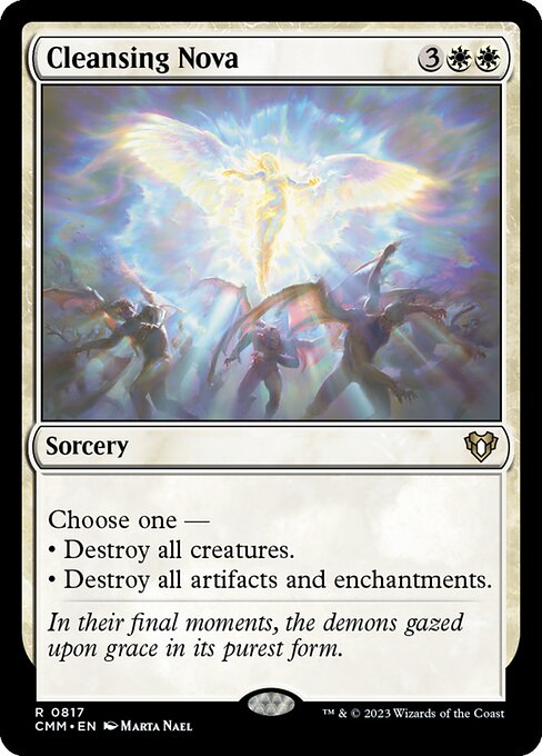 2023 Commander Masters Cleansing Nova #817 card