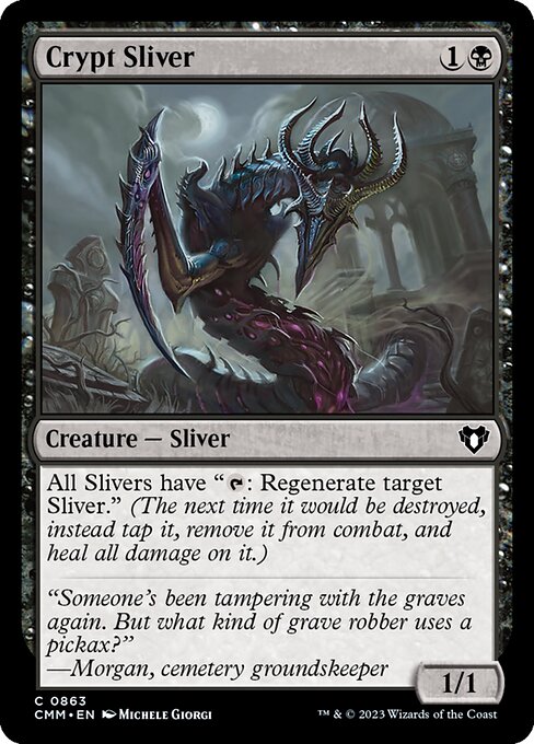 2023 Commander Masters Crypt Sliver #863 card
