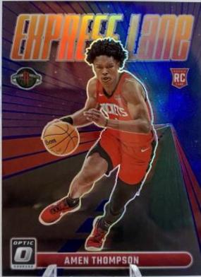 2023 Donruss Optic Express Lane Amen Thompson  [Purple] #2 card