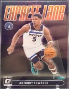 2023 Donruss Optic Express Lane Anthony Edwards  [Purple] #24 card